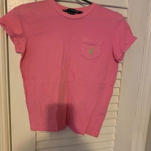 Pink polo t-shirt